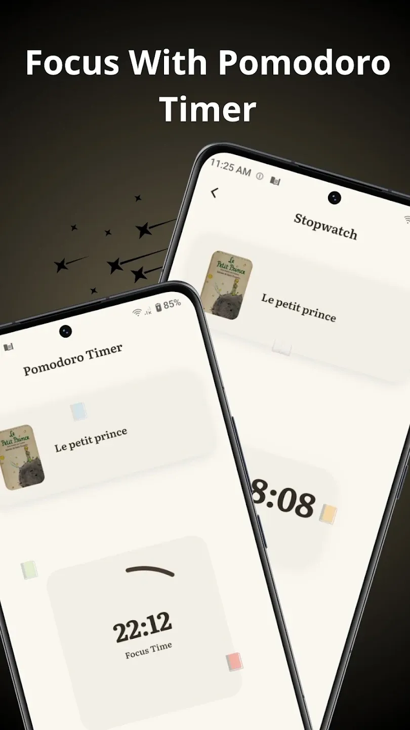 Booktou Pomodoro and stopwatch