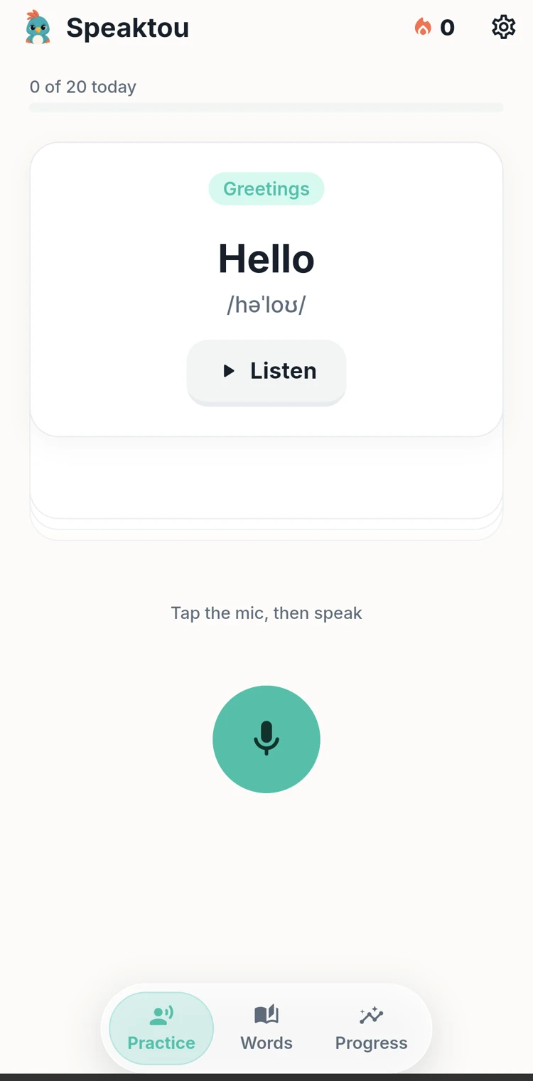 Speaktou: Se nærmere